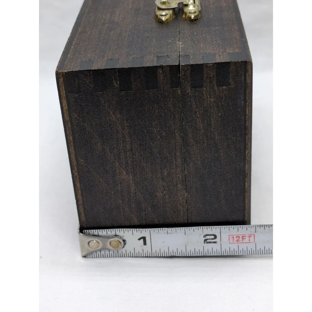Brown Light Wooden Trinket Box 4